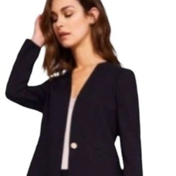 Ted Baker 2 piece Women’s wool blend suit light blue Working Title jacket/pants - Picture 8 of 15